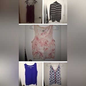 Size Small Women’s tops and a dress